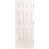 (image for) 24 in. x 80 in. Textured 6-Panel Primed Prehung Right Hand Door