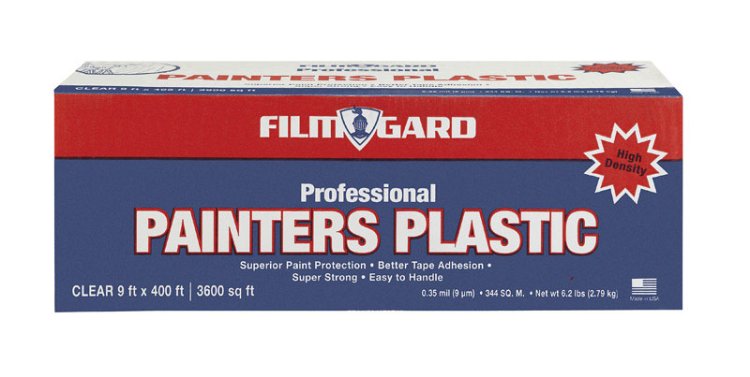 9 ft. W x 400 ft. L x 0.36 mil Painter's Plastic Sheet