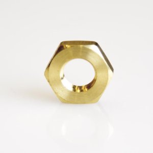 (image for)  Pipe Lock Nut 1/8 in. Yellow Brass 1 pc