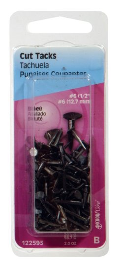 No. 6 x 1/2 in. L Blue Steel Cut Tacks 2 pk