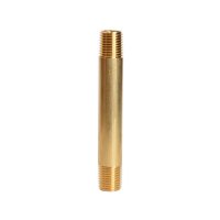 (image for)  1/4 in. MPT X 1/4 in. D MPT Yellow Brass Nipple 3-1/2 in. L