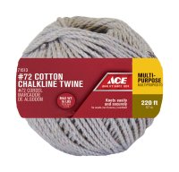 1/8 in. Dia. x 220 ft. L Natural Twisted Cotton Cord