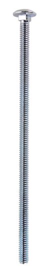 1/4 in. Dia. x 6 in. L Zinc-Plated Steel Carriage Bolt 1