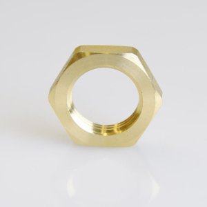 (image for)  Pipe Lock Nut 1/2 in. Yellow Brass 1 pc