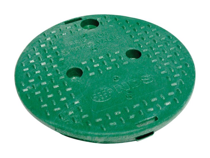 (image for) 9.5 in. W X 1-3/8 in. H Round Valve Box Cover Green
