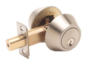 Satin Nickel Steel Double Cylinder Deadbolt