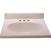 49 in. x 22 in. Custom Vanity Top Sink in Solid White