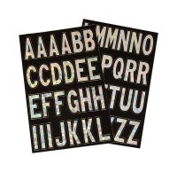 2 in. Silver Vinyl Self-Adhesive Letter Set A-Z 1 pc.