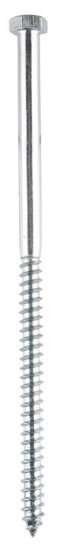 3/8 in. x 8 in. L Hex Zinc-Plated Steel Lag Screw 50 pk