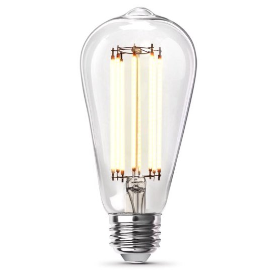 (image for) ST19 E26 (Medium) Filament LED Soft White 60W Equivalent 2pk