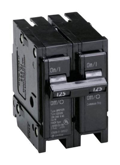 125 amps Plug In 2-Pole Circuit Breaker Eaton Cutler-Hammer