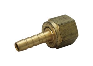 Brass 3/8 in. Dia. x 3/8 in. Dia. Adapter Yellow 1 pk