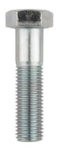 1 in. Dia. x 4 in. L Heat Treated Zinc Steel Hex Head Ca