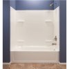 30 in. x 60 in. x 55 in. 5 Piece Tub Surround White