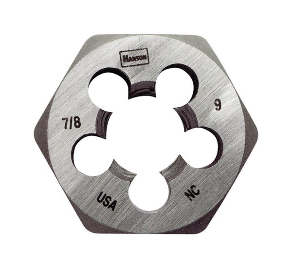 High Carbon Steel SAE Hexagon Die 7/8 in.-9NC 1 pc.