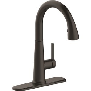 Single-Handle Pull-Down Sprayer Kitchen Faucet in Oil Rub Brz