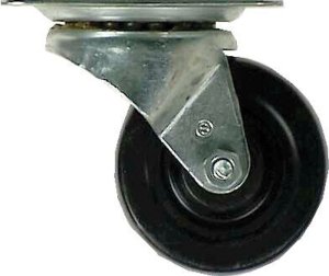 4 in. Dia. Swivel Rubber Caster 200 lb. 1 pk