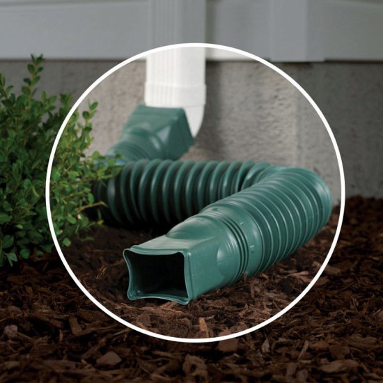 Flex-A-Spout 4.5 in. H x 4.5 in. W x 25.5 in. L Green V