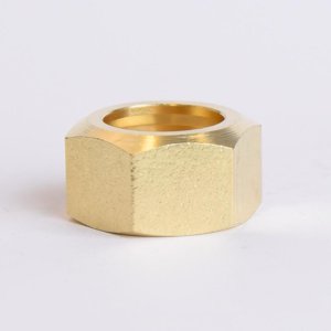 (image for)  3/4 in. Compression X 3/4 in. D Compression Yellow Brass Nut