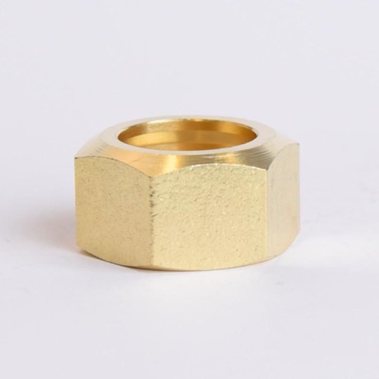 (image for)  3/4 in. Compression X 3/4 in. D Compression Yellow Brass Nut
