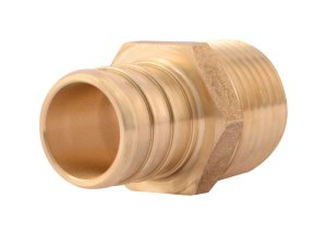 3/4 in. Barb x 1/2 in. Dia. MPT Brass Pex Adapter