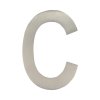 4 in. Silver Brass Screw-On Letter C 1 pc.