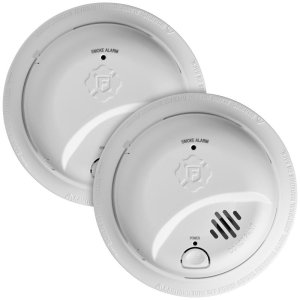 Battery-Powered Ionization Smoke Detector 2 pk