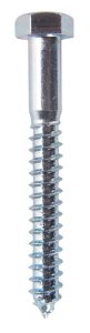 1/2 in. x 4 in. L Hex Zinc-Plated Steel Lag Screw 25 pk