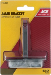 Black Black Steel Jamb Bracket 1 pc.