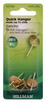 AnchorWire Brass-Plated One Piece Quick Hanger 20 lb. 5