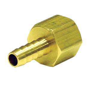 Brass 3/8 in. Dia. x 1/2 in. Dia. Adapter 1 pk Yellow