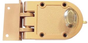 Gold Painted Zinc Single Cylinder Lock