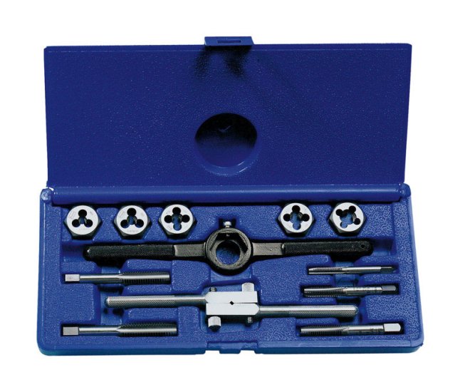 High Carbon Steel SAE Tap and Die Set 1/4-20NC, 5/1