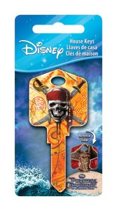 Disney Skull And Swords House Key Blank 66/97 KW1/KW10 S