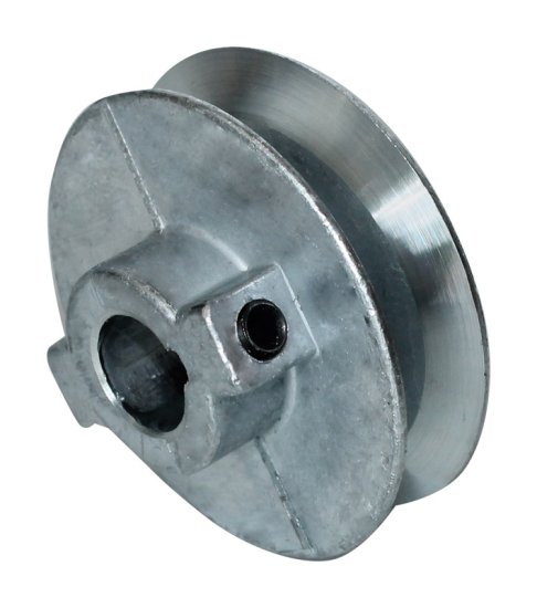 5 in. Dia. Zinc Single V Grooved Pulley