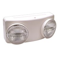 Thermoplastic 2-Light White Housing Incandescent Emergency Light