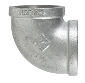 2 in. FPT x 2 in. Dia. FPT Galvanized Malleable Iron 90 De