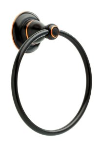 (image for) Porter Oil Rubbed Bronze Towel Ring Die Cast Zinc