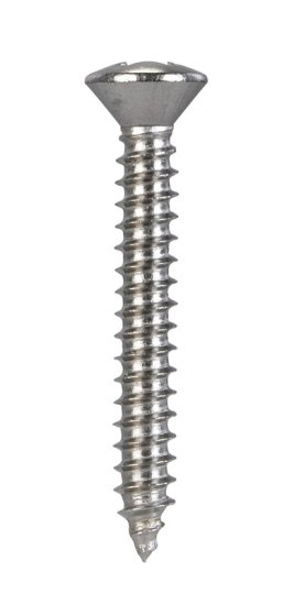 No. 8 x 1-1/4 in. L Phillips Oval Head Stainless Steel S