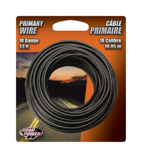 33 ft. 18 Ga. Primary Wire Black