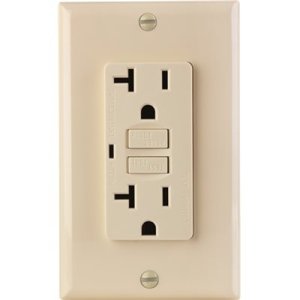 GFCI 20 Amp 120-Volt Ivory