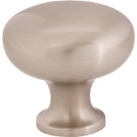 1-1/8 in. Stain Nickel Cabinet Knob (25-Pack)