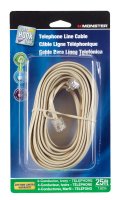 Just Hook It Up 25 ft. L Ivory Modular Telephone Line Cable