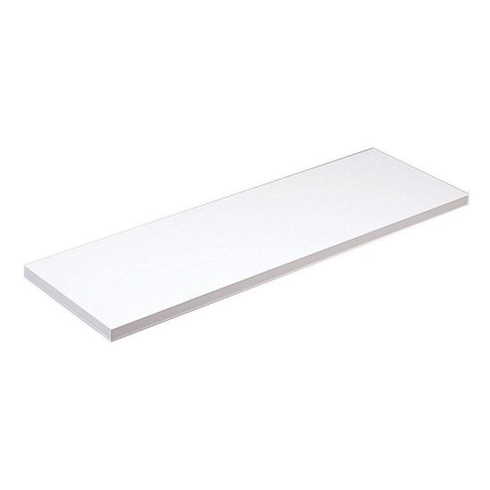 8 in. H x 8 in. W x 48 in. D White Melatex Laminate