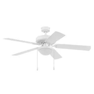 (image for) Rosemont 52" Dual Mount Ceiling Fan, White