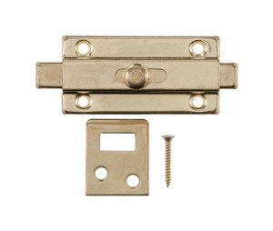 Bright Brass Brass Slide Bolt