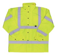 Hi-Vis Yellow Polyester Rain Jacket XXXL