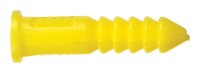 3/16 x 7/8 in. L Plastic Round Head Ribbed Anc