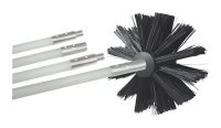 6.75 in. Dia. Black/White Aluminum Duct Cleaning Kit
