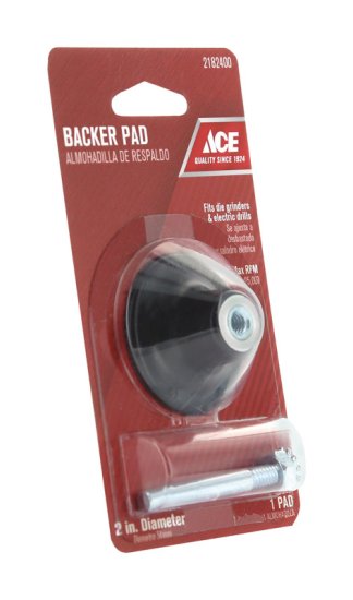 2 in. Dia. Rubber Backing Pad 1/4 in. 25000 rpm 1 pc.